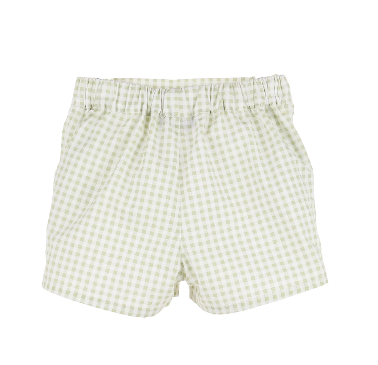 Sophie and Lucas Fresh Check Boy Short Set - Green