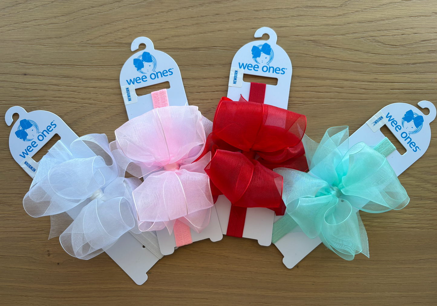 Medium Organza Double Bow Headband - Multiple Color Options