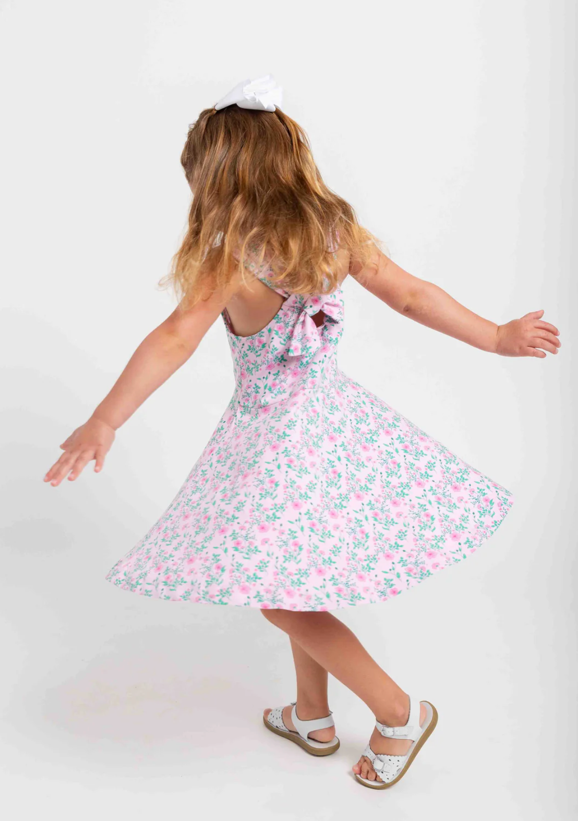Florence Eiseman Floral Print Twirl Dress