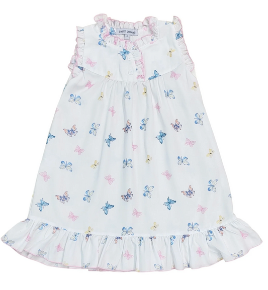 Sweet Dreams Butterfly Print Pajama Gown