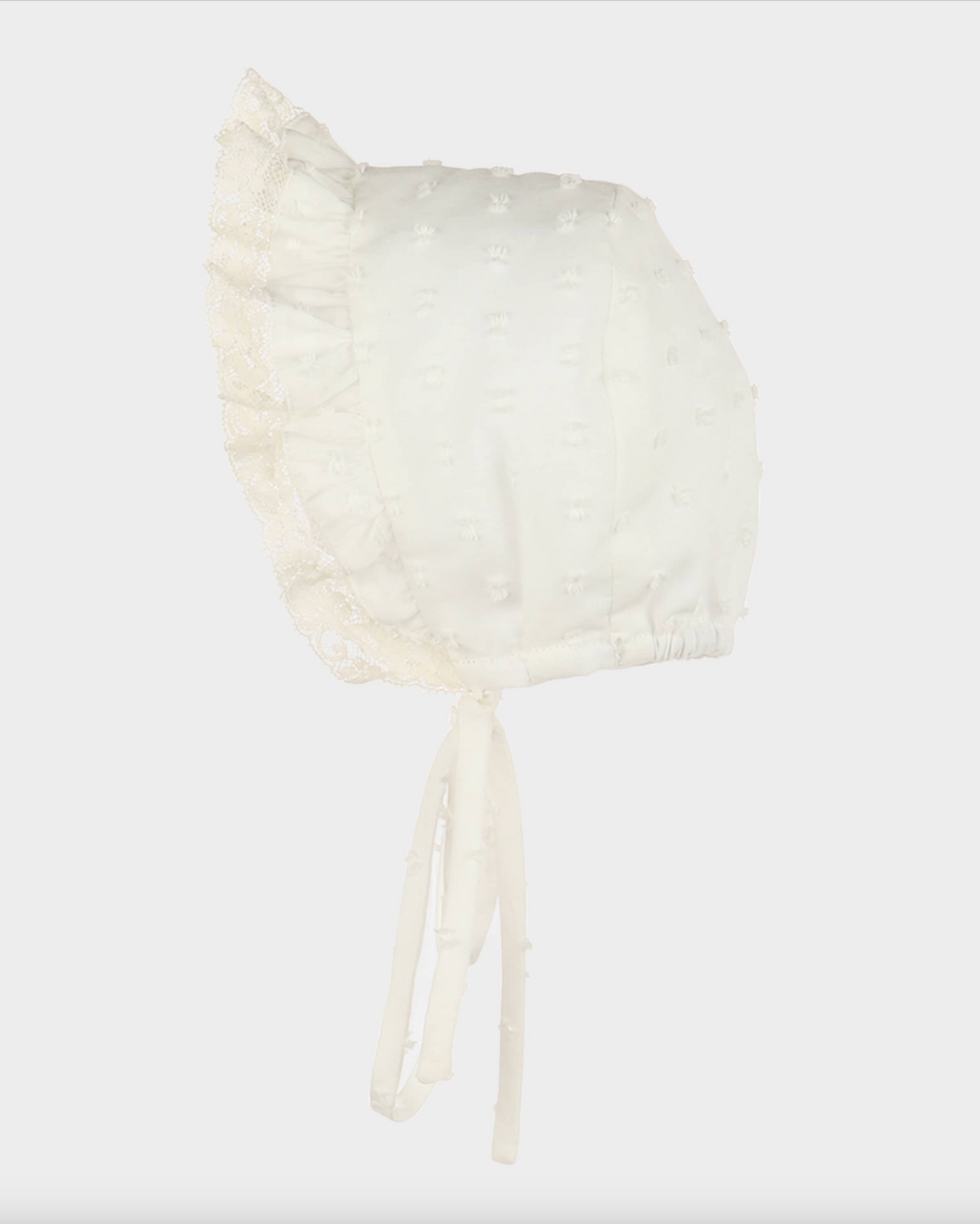 Girl's Swiss Dot Floral Smocked Dress