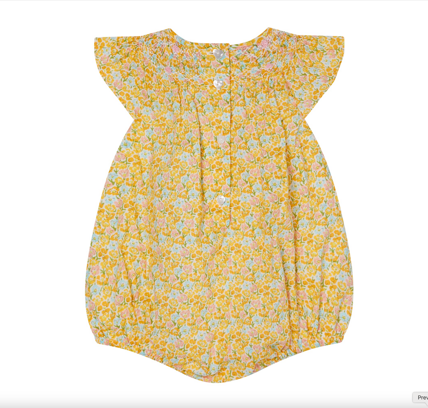Hand Smocked Sidney Baby Bubble