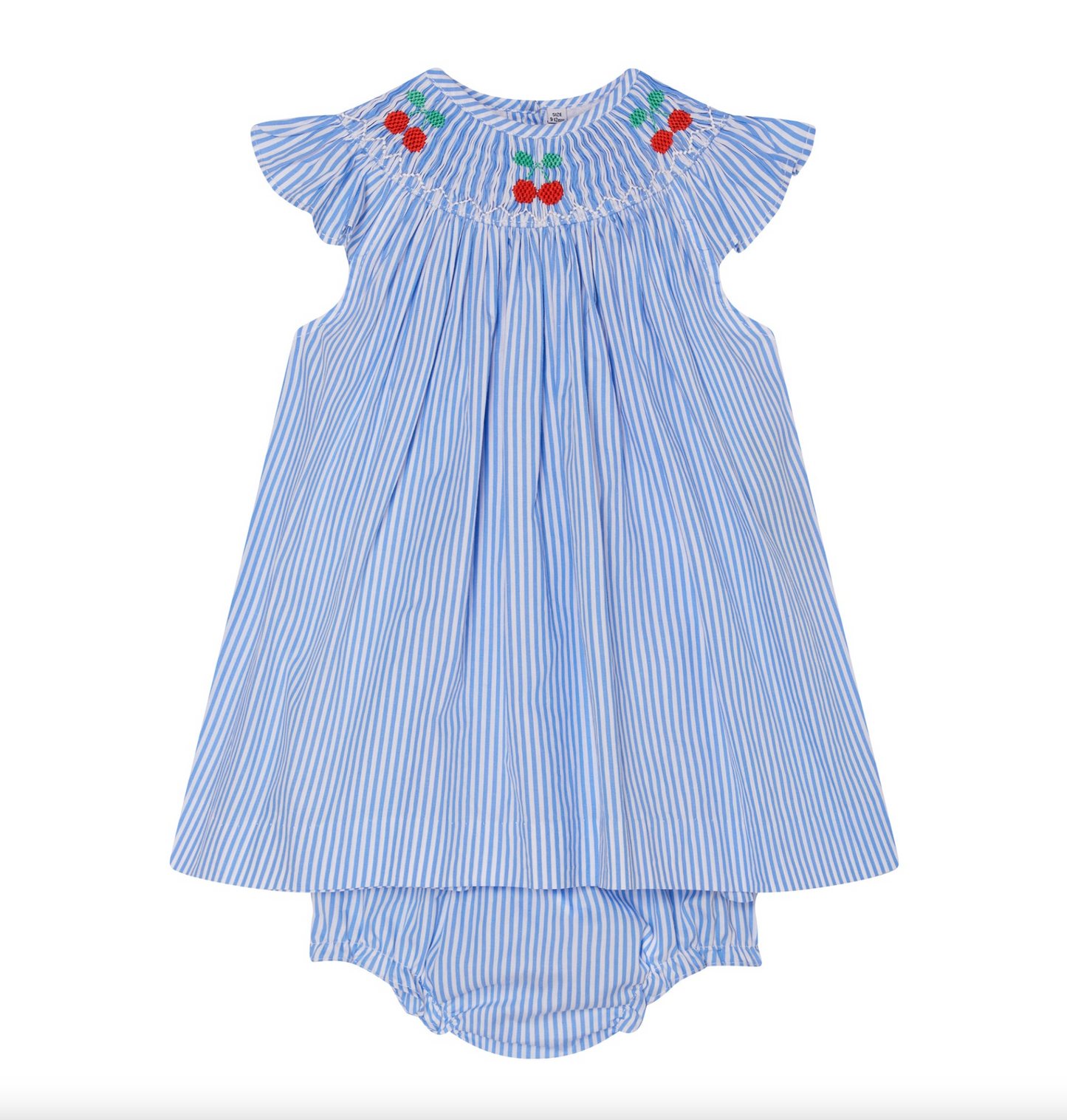 Hand Smocked Paisley Baby Dress