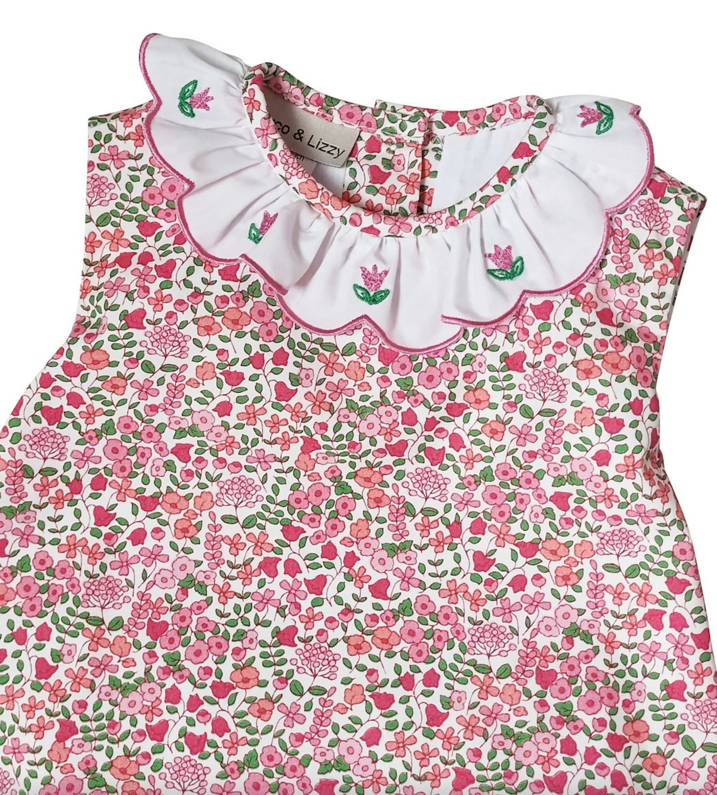 Brooke Floral Print Spring Baby Girl Bloomer Set
