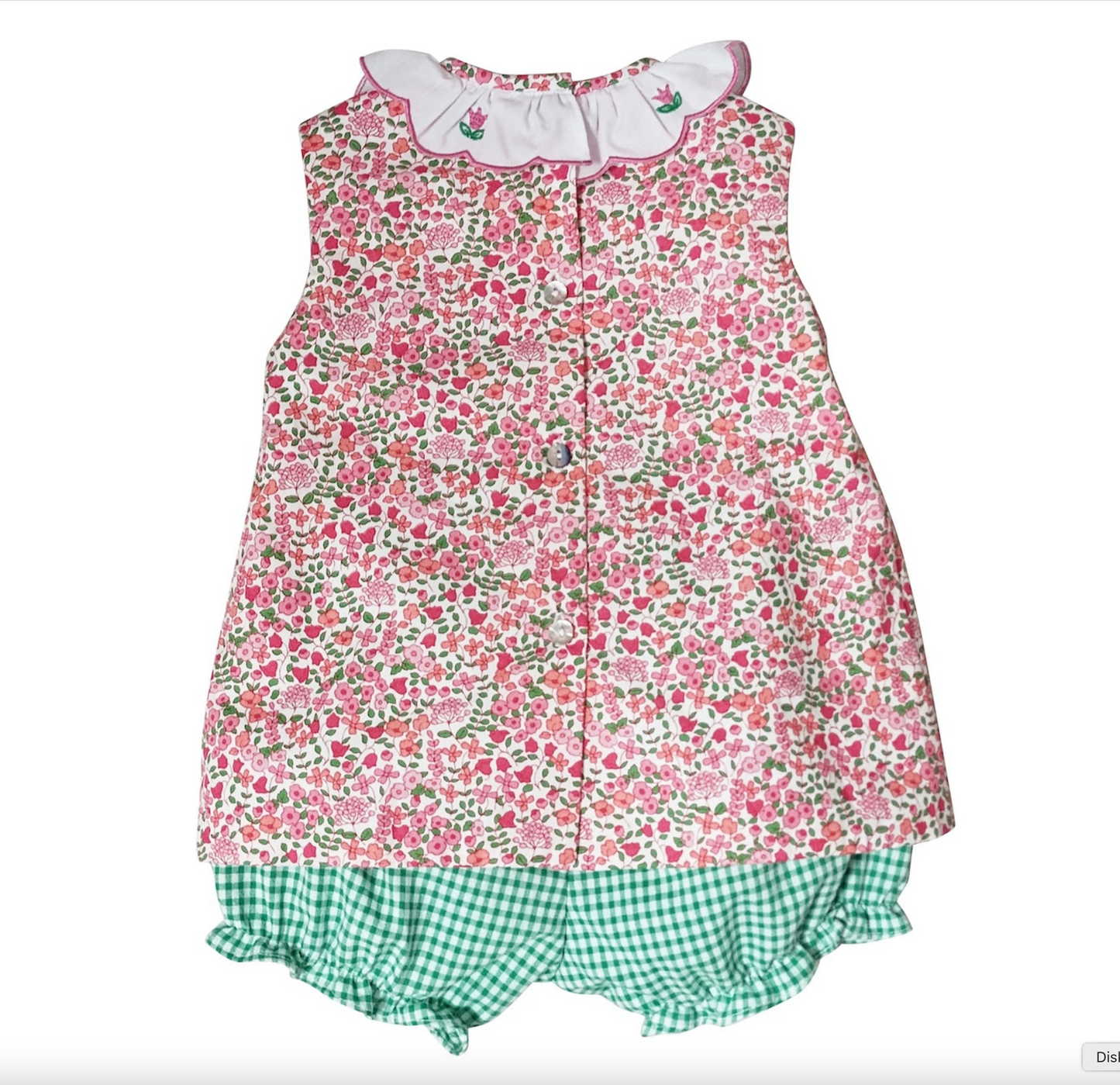 Brooke Floral Print Spring Baby Girl Bloomer Set