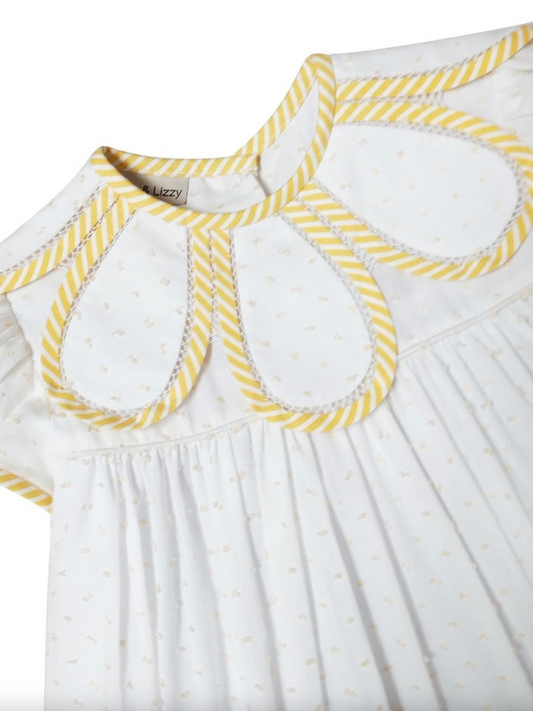 Daisies Collection Petal Collared Girls Dress