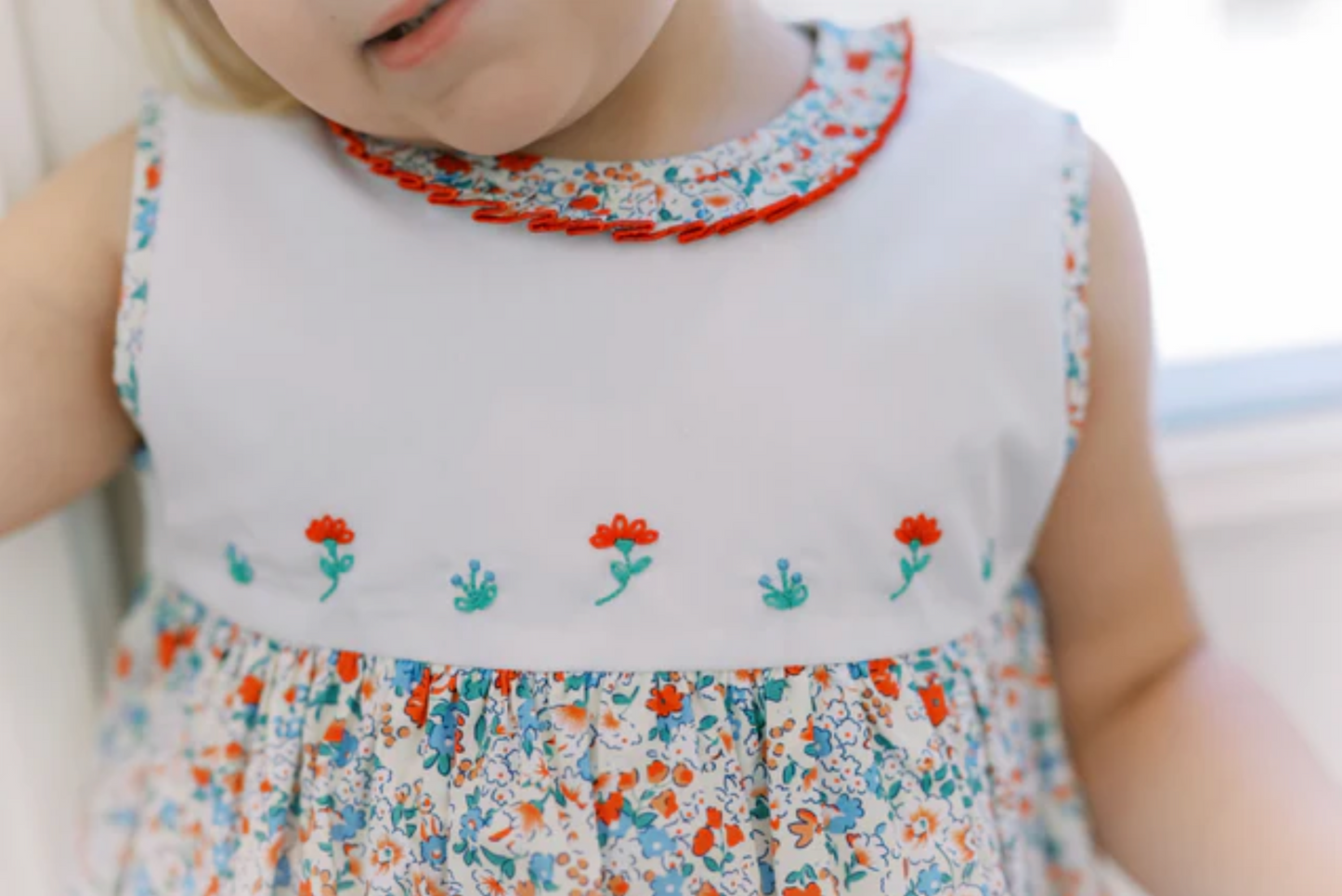 Rosie Red Floral Bloomer Set