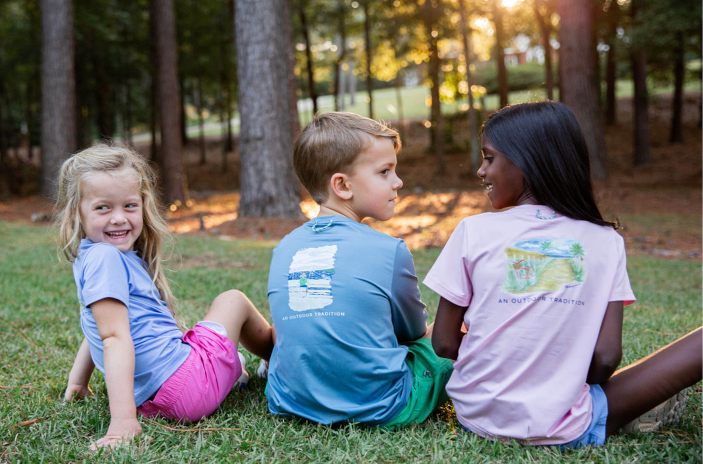 Girls Performance Fishing T-Shirt - Beach Bike Path