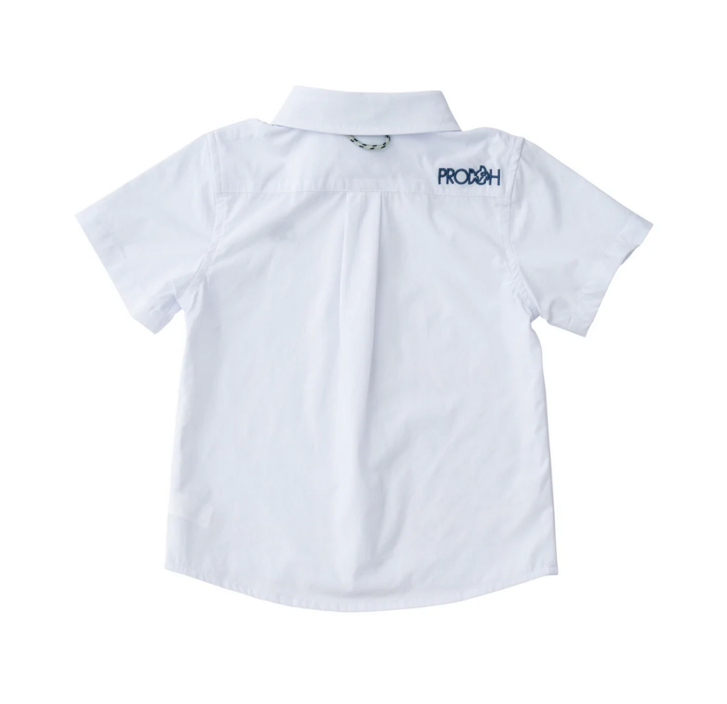 Bright White Short Sleeve Fishing Shirt