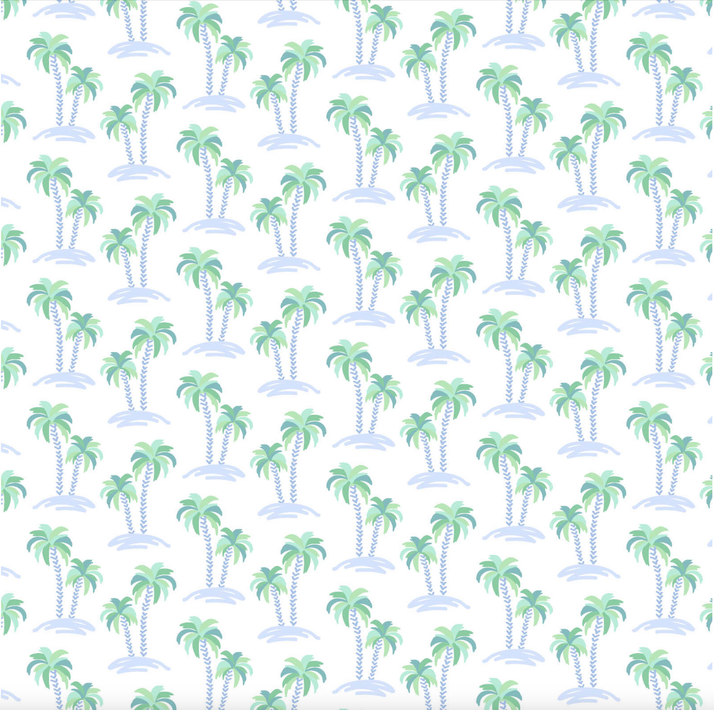 Hudson Short Set - Palm Tree Isle Blue