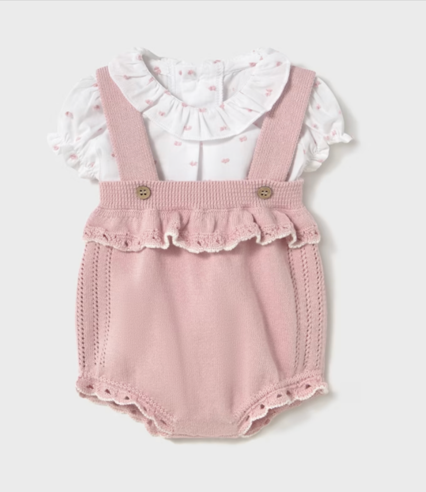 Newborn Knit Dungaree Set
