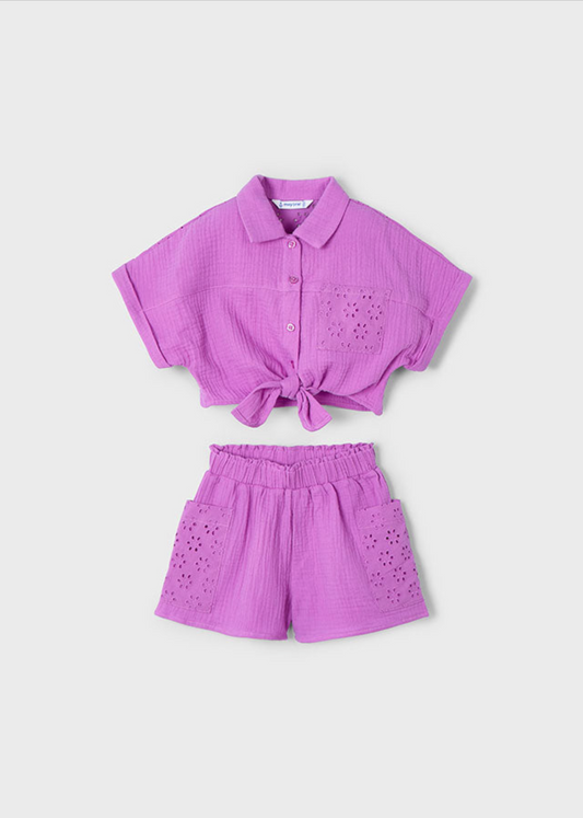 Mayoral Girls Fuchsia Set
