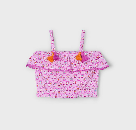 Mayoral Floral Printed Blouse