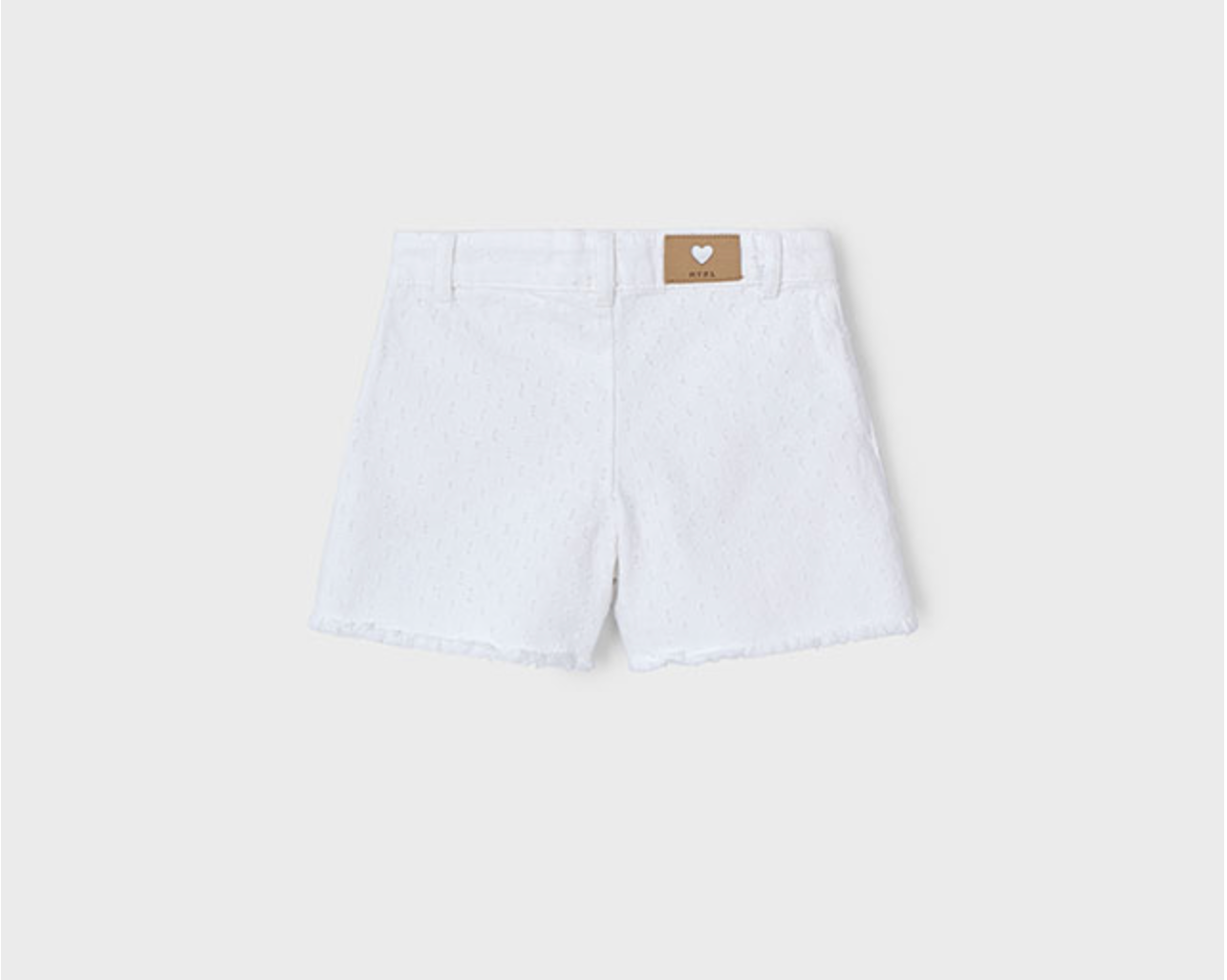 Mayoral Girls Frayed Hem Shorts