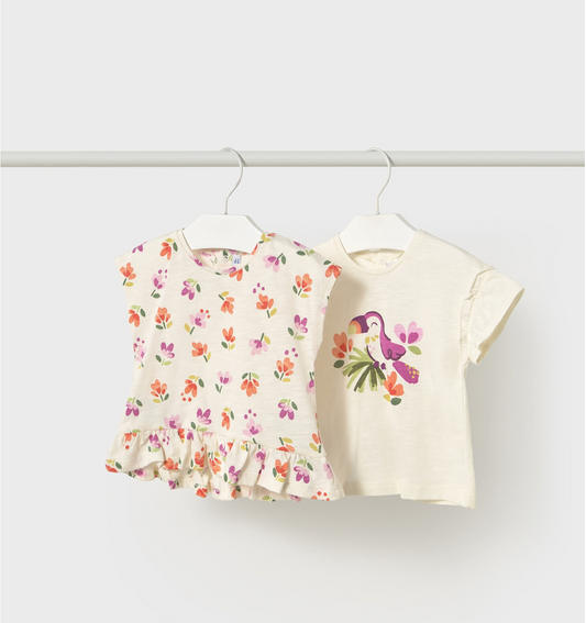Girls 2-Pack Printed T-Shirts