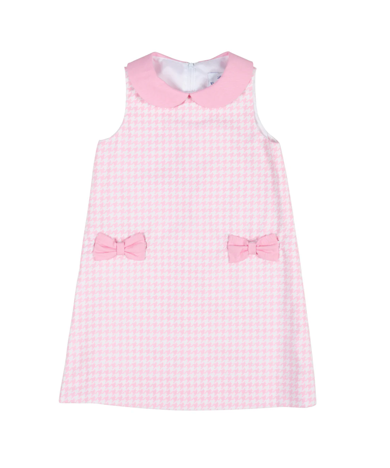 Houndstooth Dress with Bow Pockets