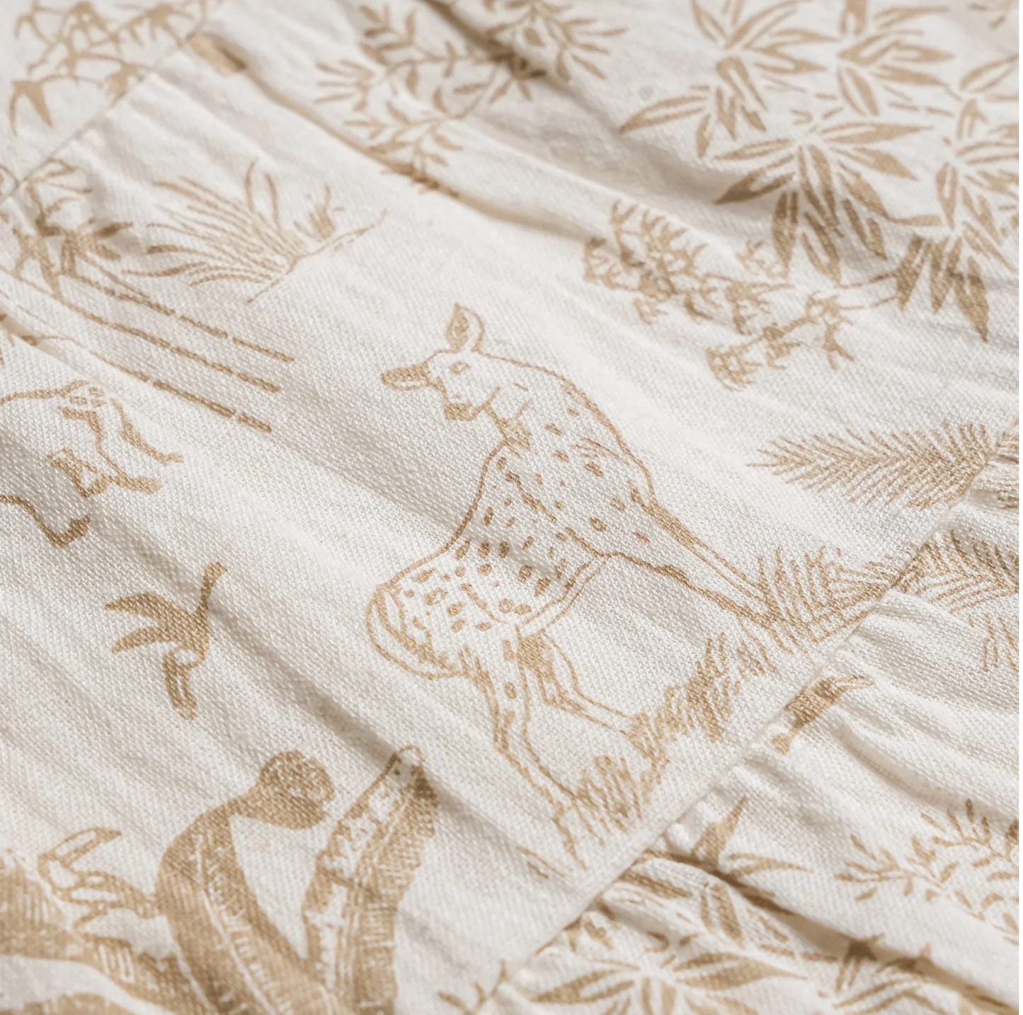 Cotton Tiered Dress - Wild Tropics