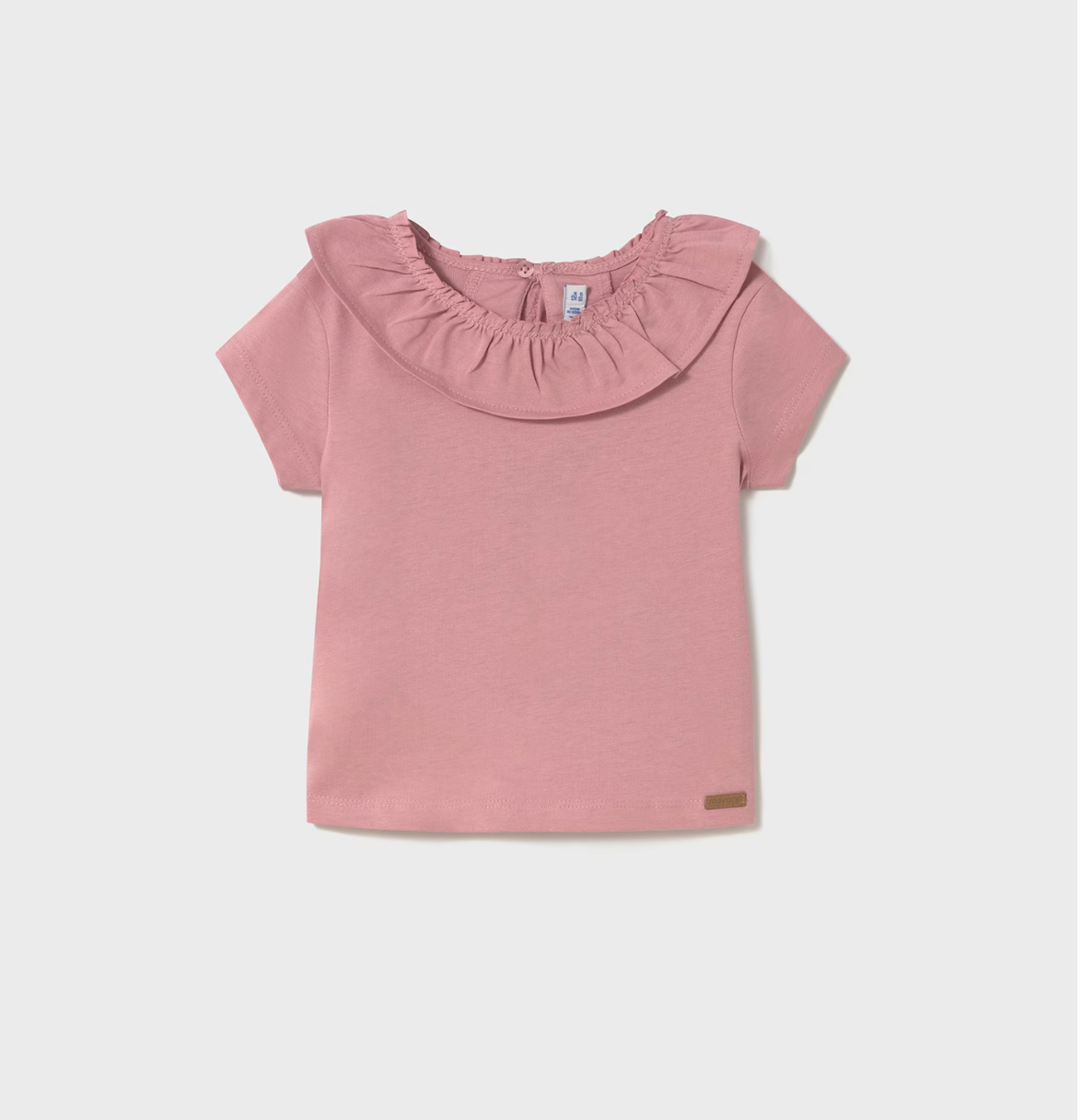 Ruffled Collar T-Shirt