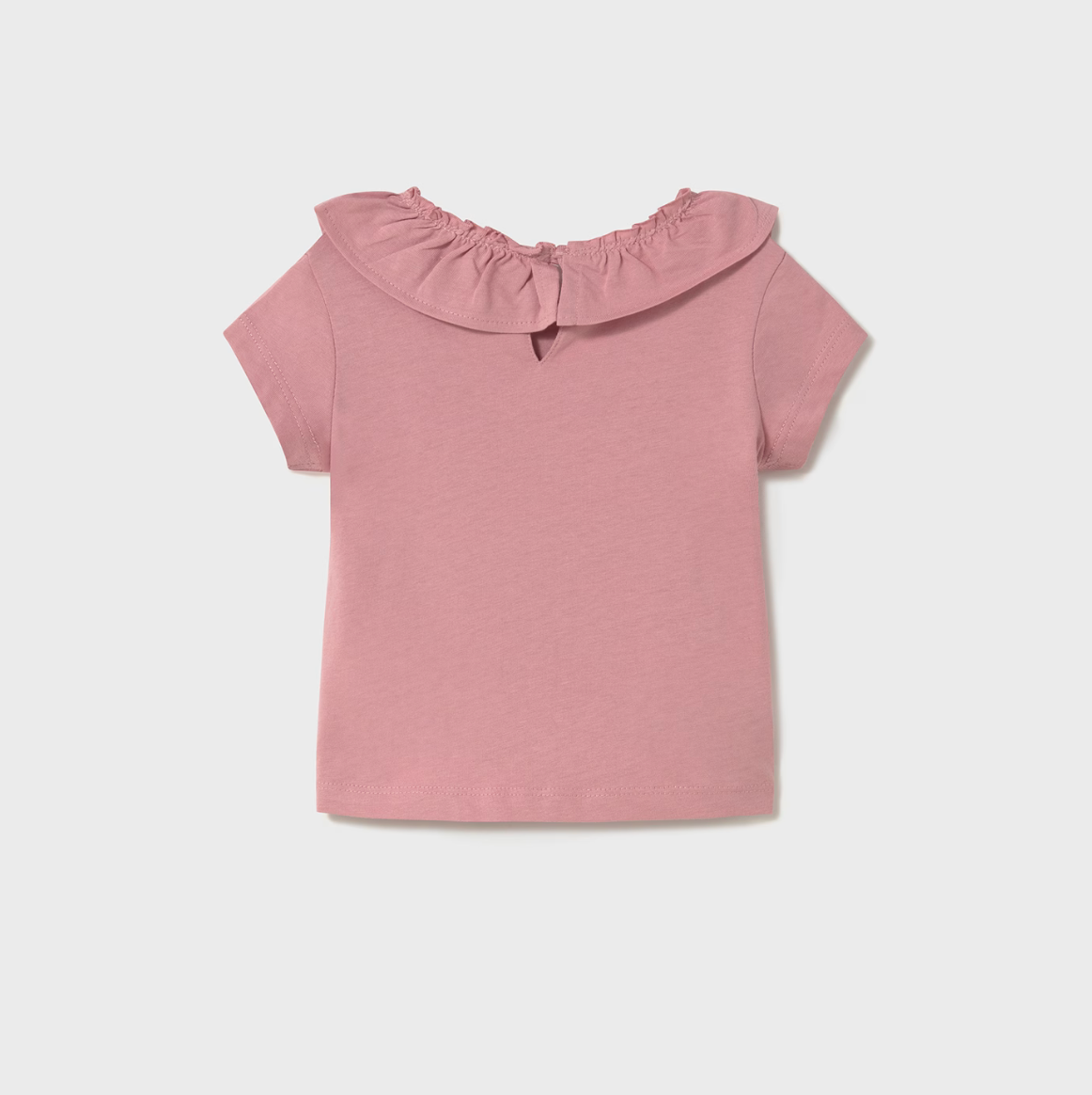 Ruffled Collar T-Shirt