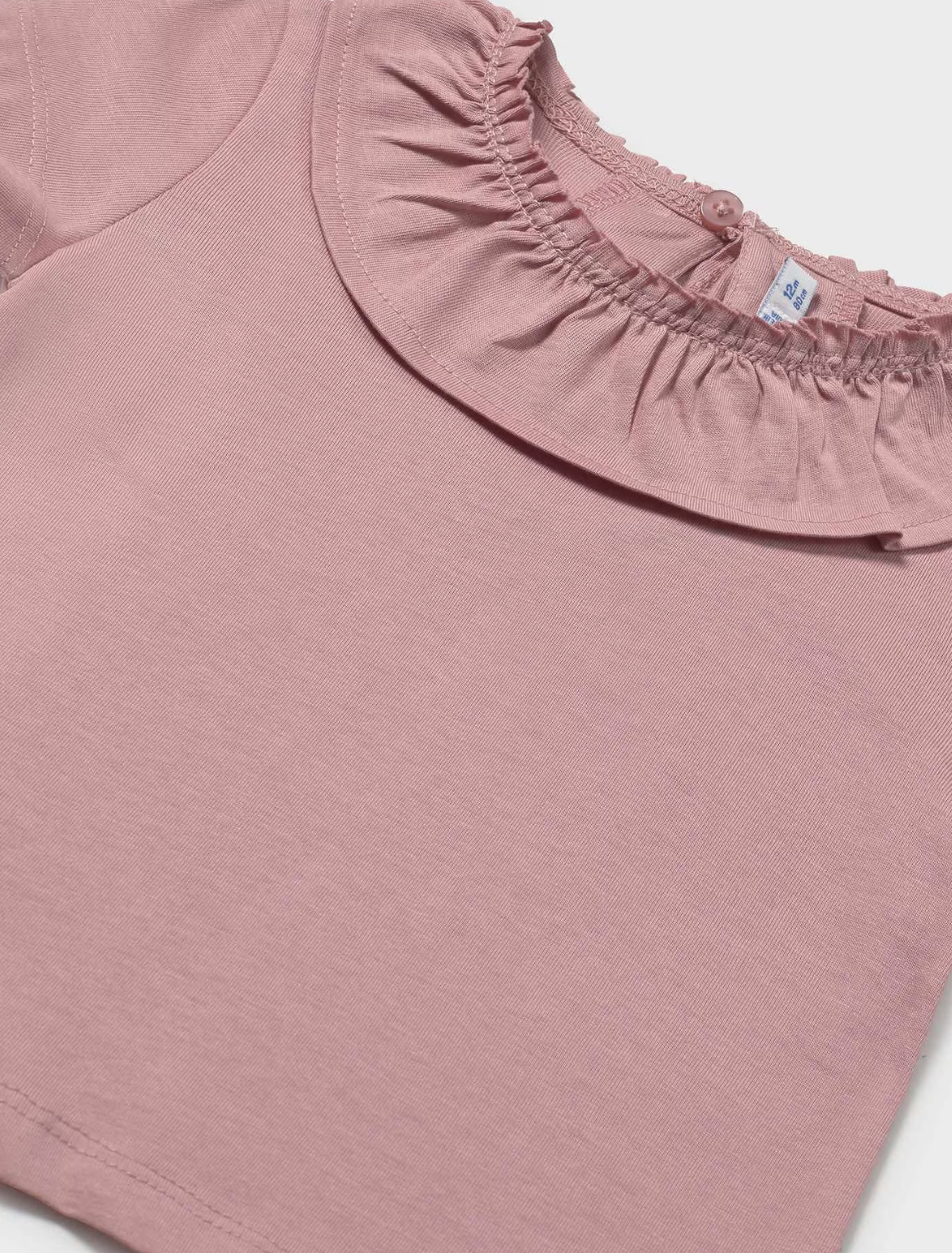 Ruffled Collar T-Shirt