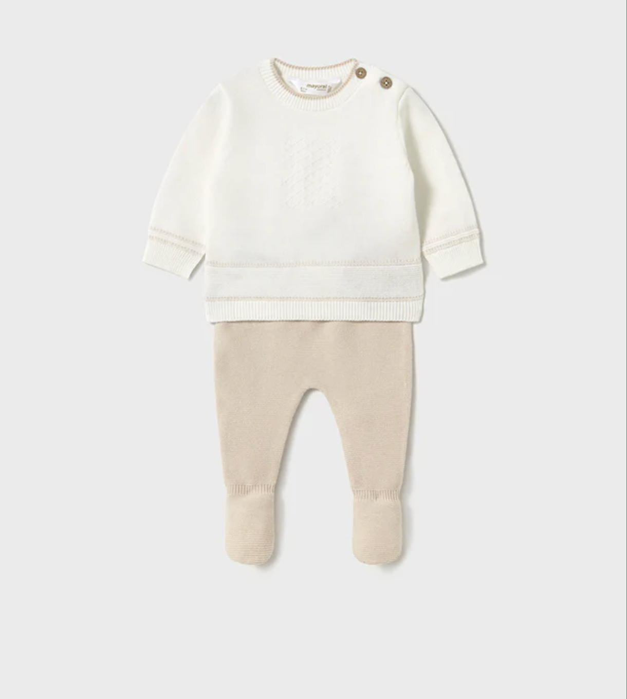 Mayoral Cream Long Knit Set
