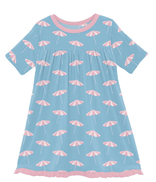 KicKee Pants Short Sleeve Night Gown - Beach Umbrellas