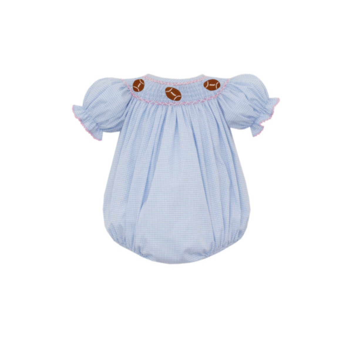 Girl's Smocked Football Bubble