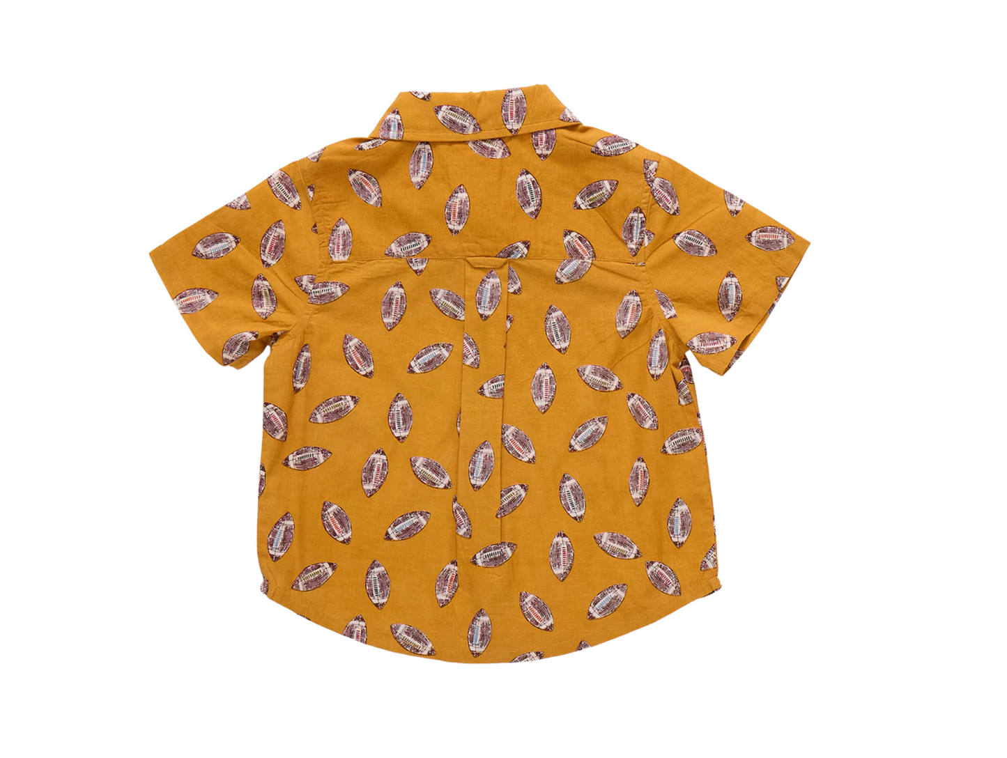 Pink Chicken Boys Jack Shirt - Flying Footballs