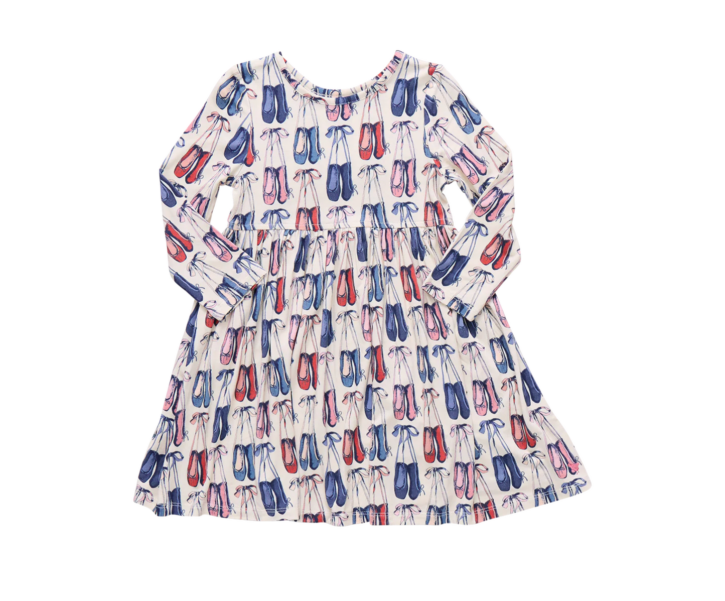 Pink Chicken Girls Bamboo Dress - Ballet Slippers