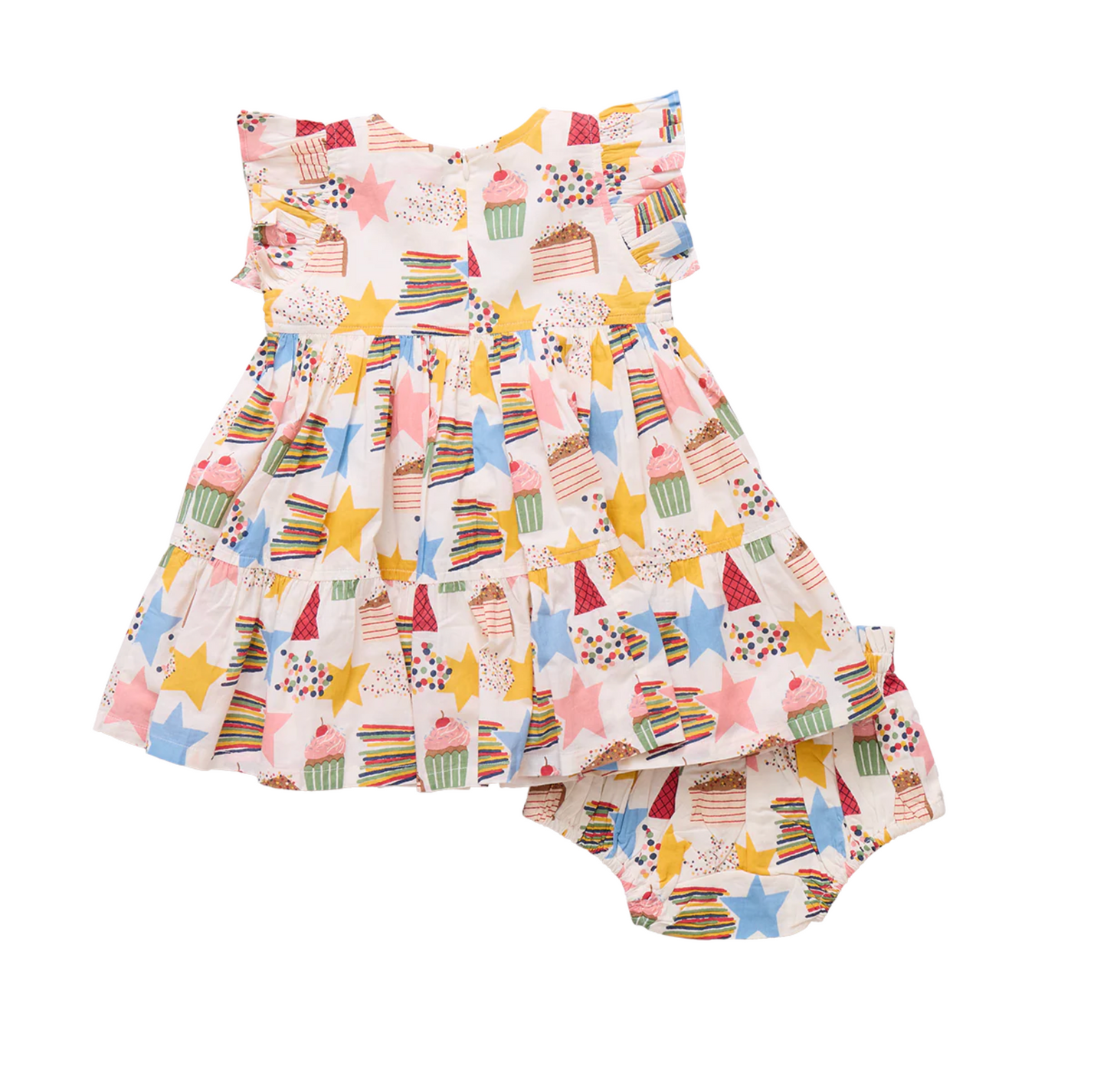 Pink Chicken Baby Girls Jennifer Dress Set - Birthday Star