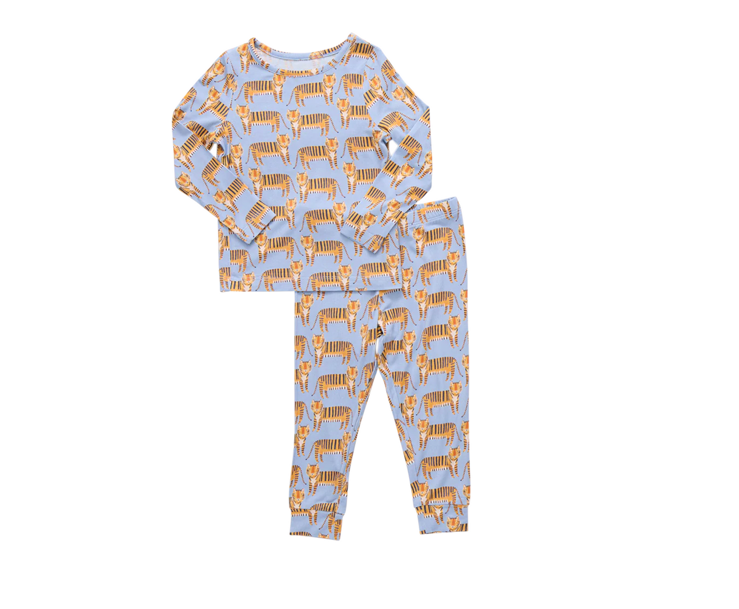 Pink Chicken Kids Bamboo PJ Set - Tigers