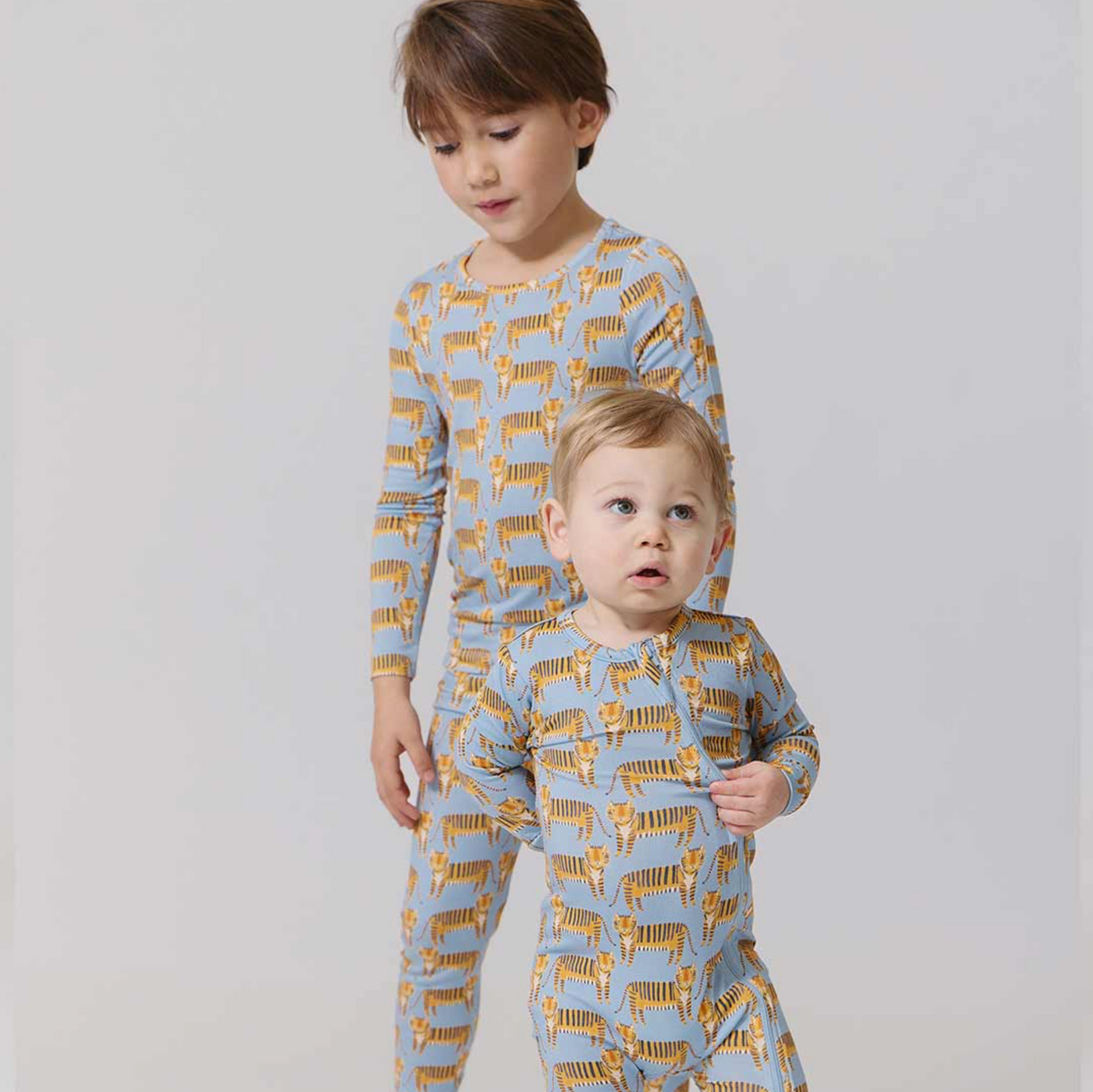 Pink Chicken Kids Bamboo PJ Set - Tigers