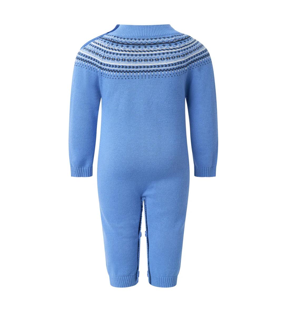 Rachel Riley Blue Fairisle Playsuit