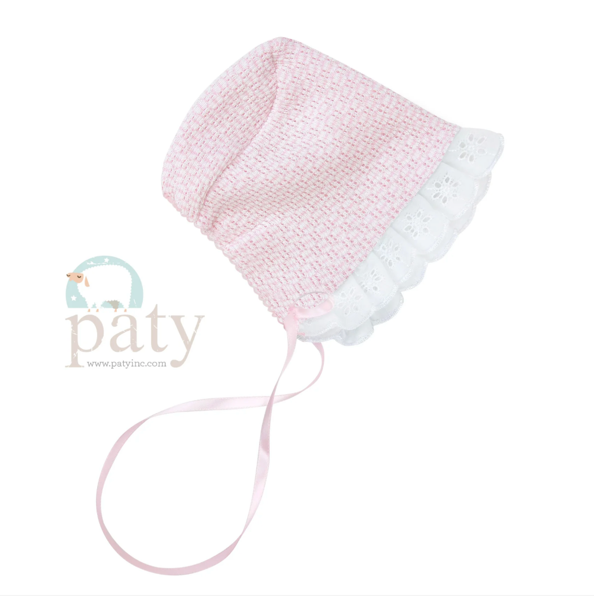 Paty Knit Eyelet Bonnet