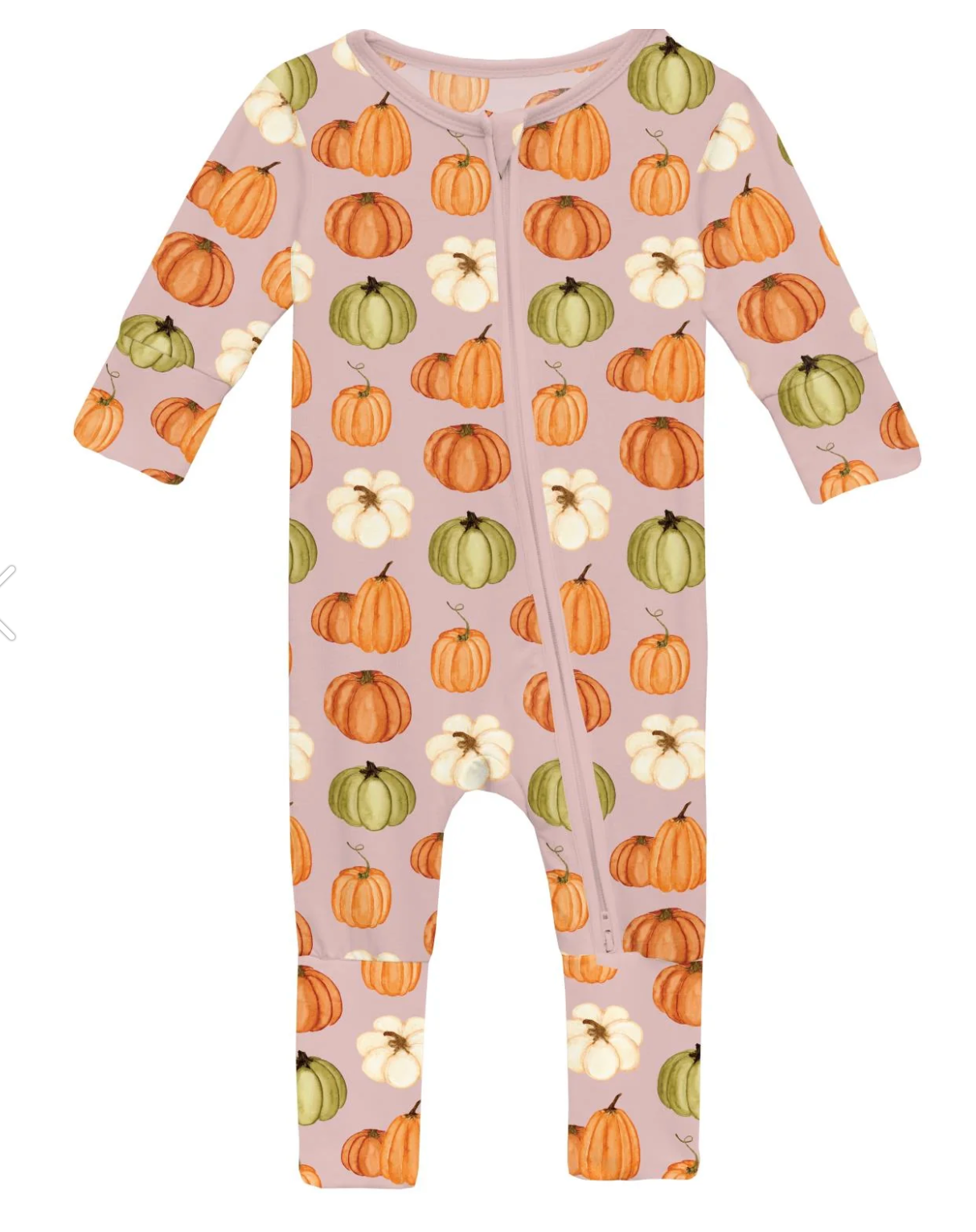 KicKee Pants Convertible Coverall in Baby Rose Pumpkin Patch