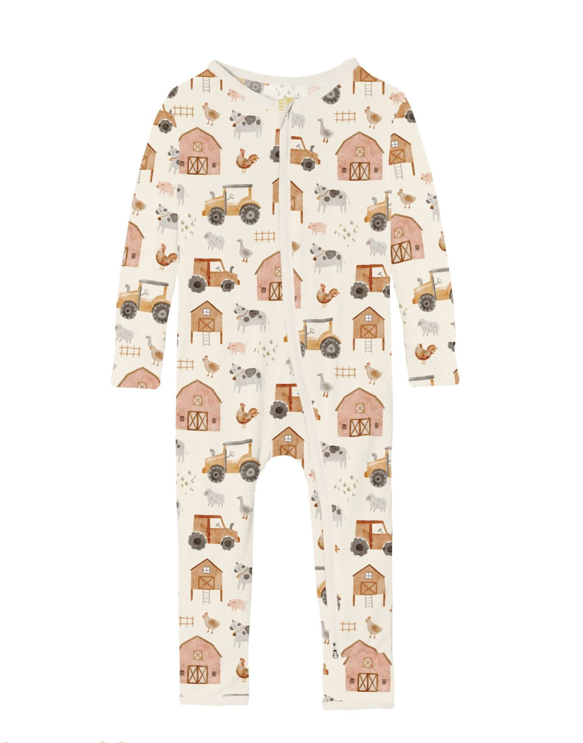KicKee Pants Coverall in Natural Farm Life