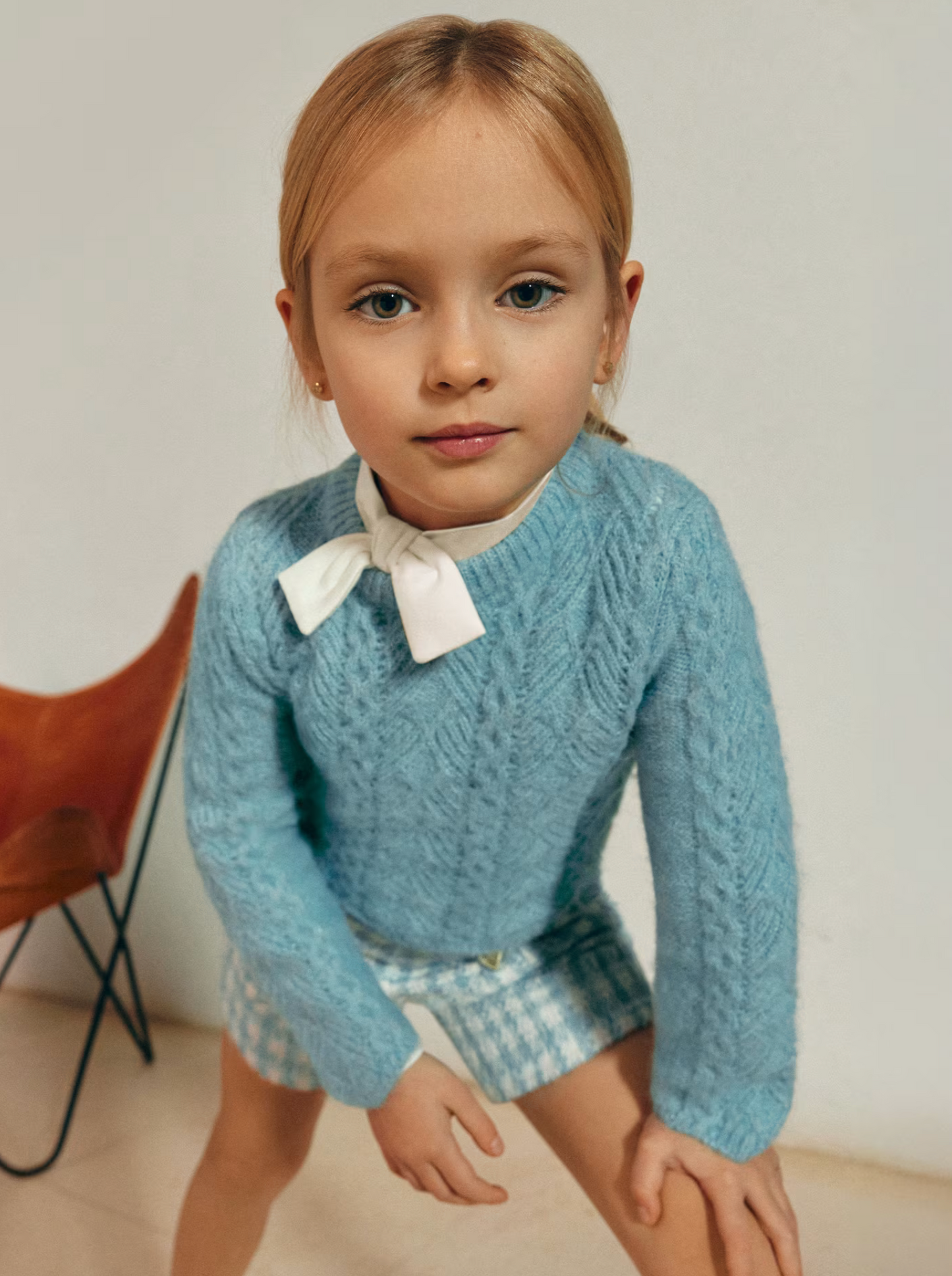 Openwork Knit Sweater - Water