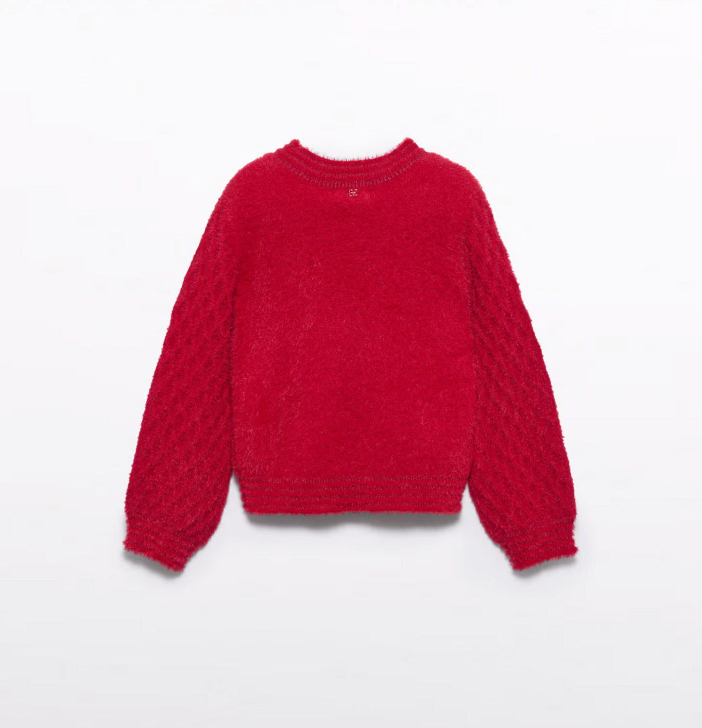Abel & Lula Girl Fuzzy Sweater Red