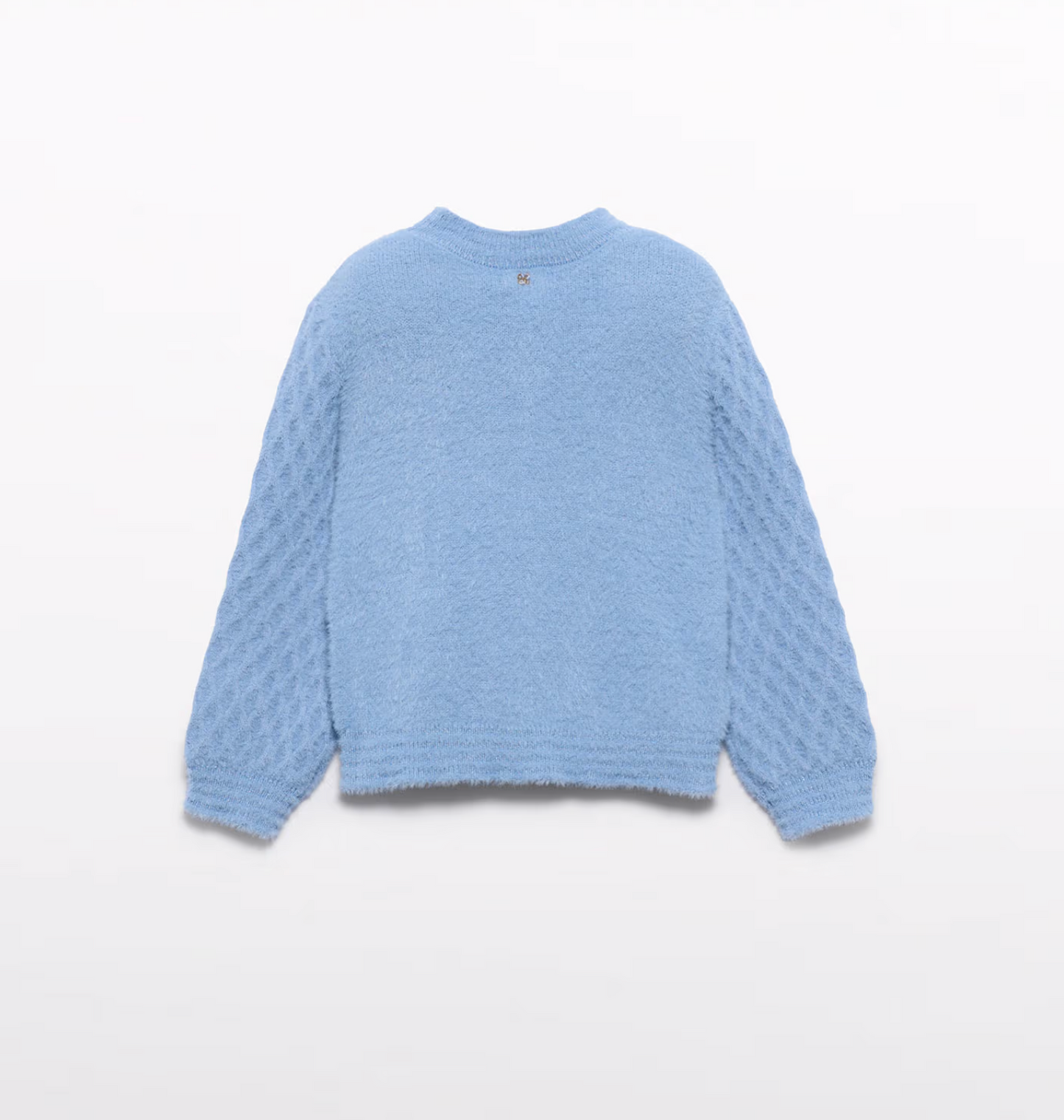 Abel & Lula Girl Fuzzy Sweater Sky Blue