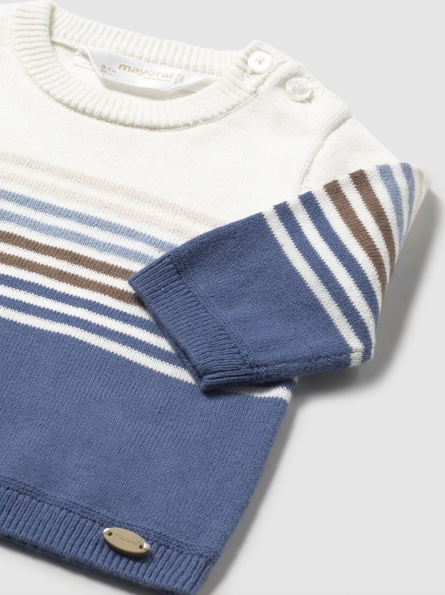 Baby Boy Soft Knit Sweater - Arctic