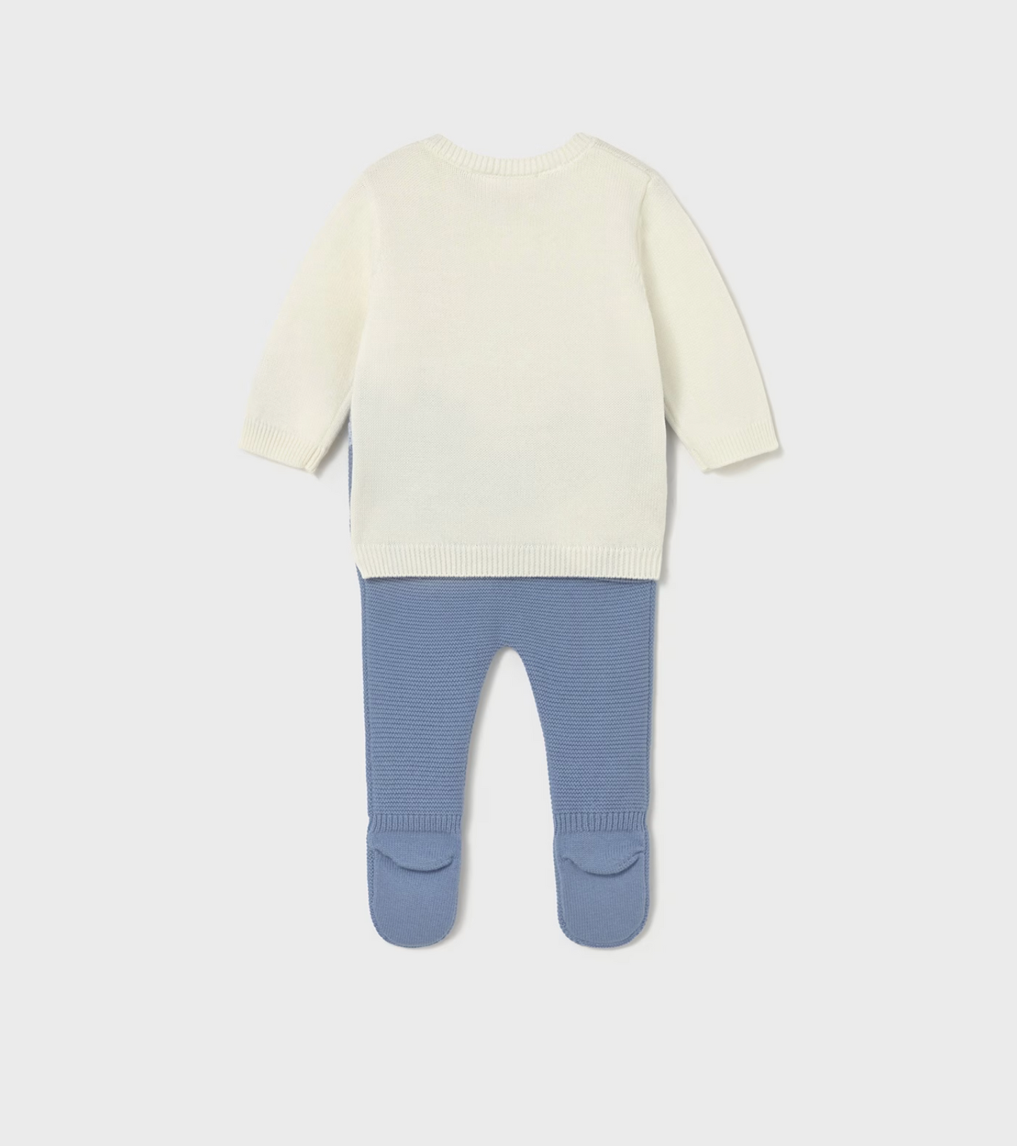 Baby Knit Pants and Sweatshirt - Cloud
