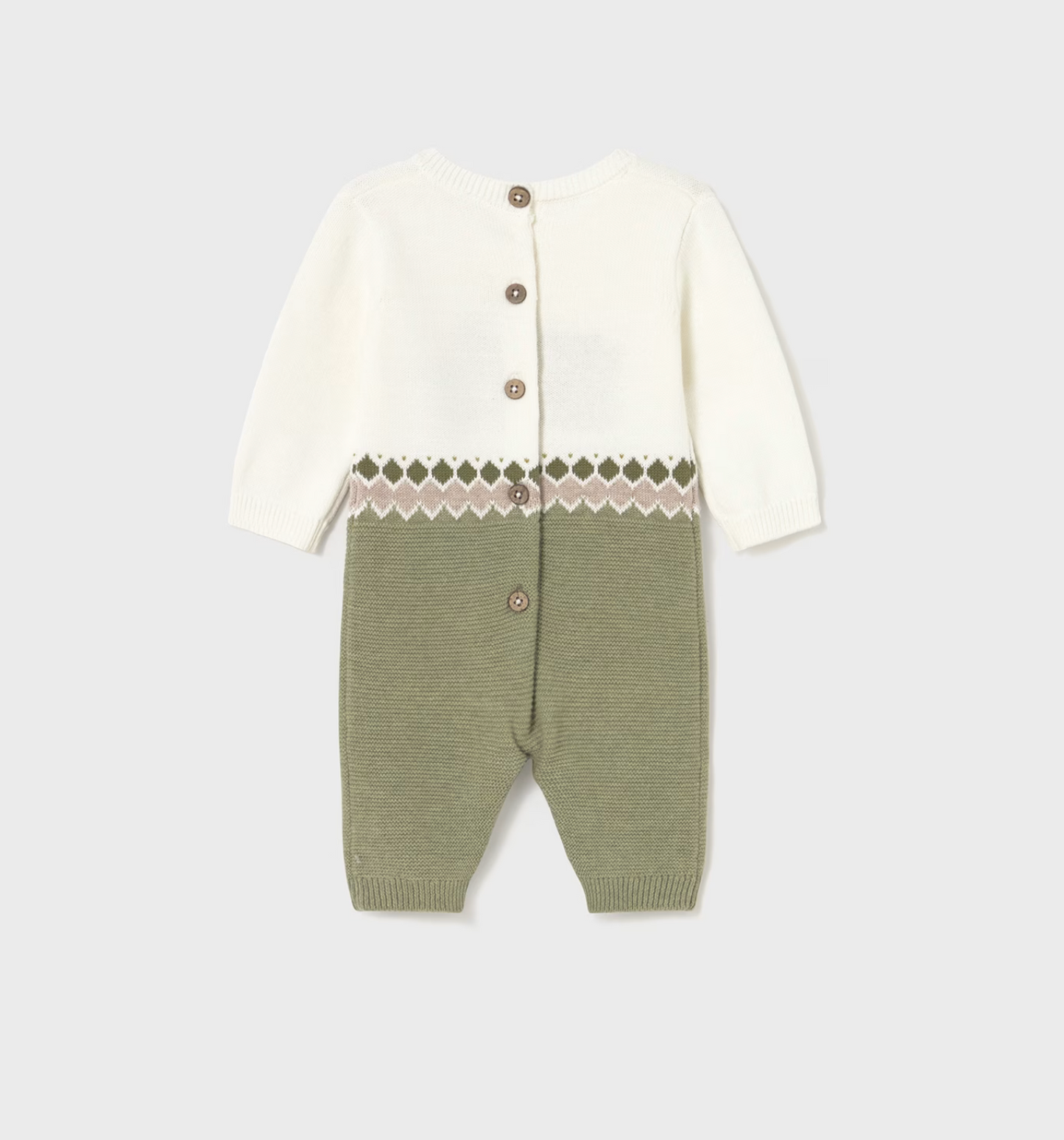Baby Boy Knit One Piece - Basil Heather