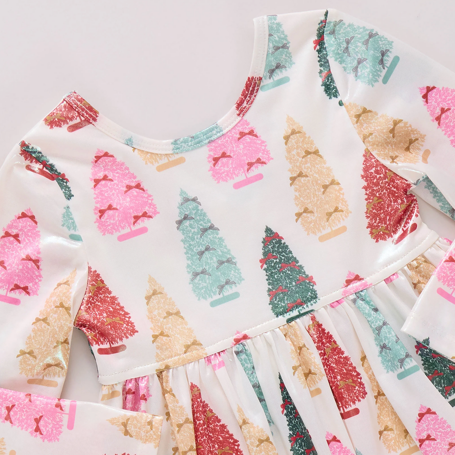 Pink Chicken Girls Lame Steph Dress - Bottle Brush Trees