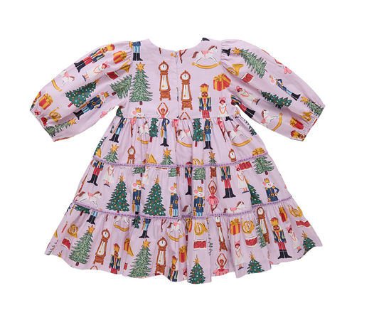 Pink Chicken Girls Peachy Dress - Lavender Nutcracker