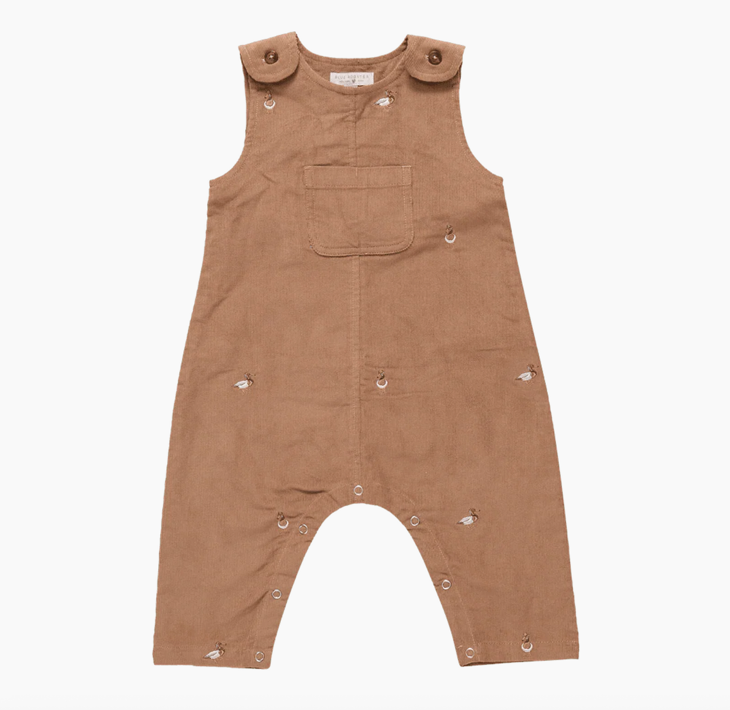 Pink Chicken Baby Boys Noah Jumper - Mallard Embroidery