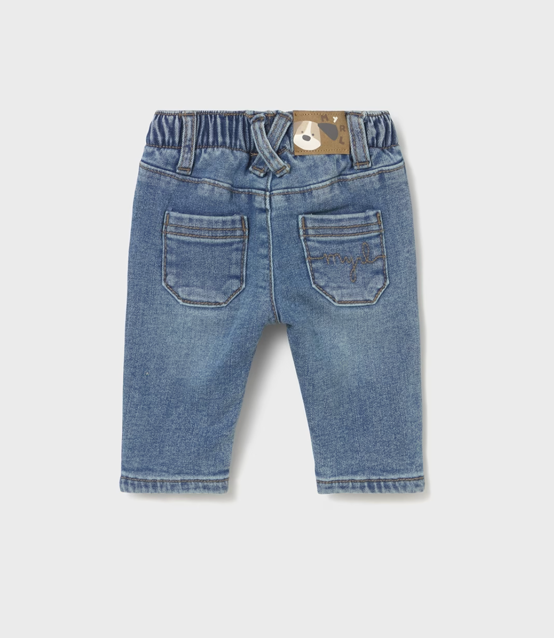Baby Boy Basic Jeans - Medium Denim