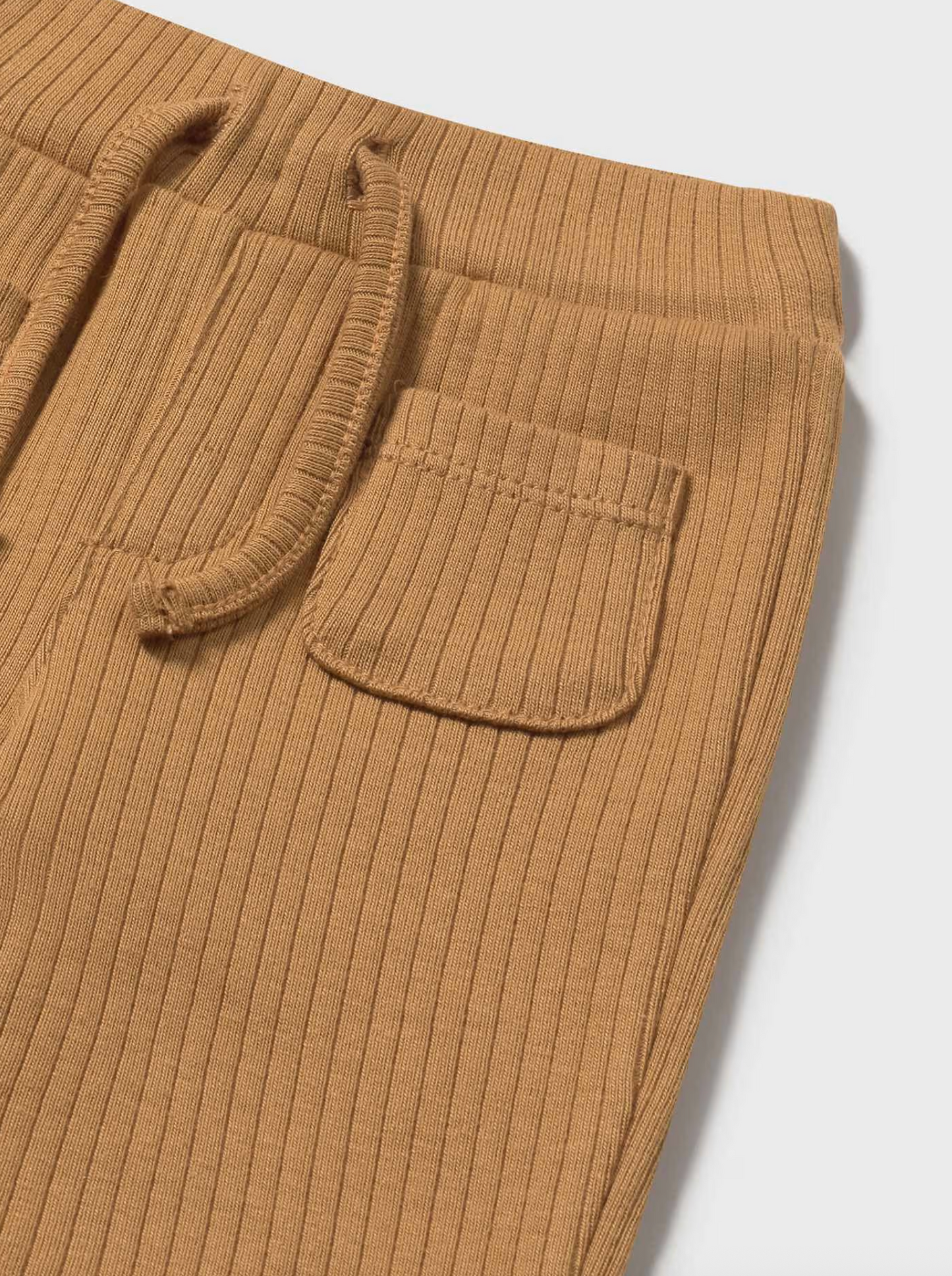 Baby Boy Ribbed Pants - Amber