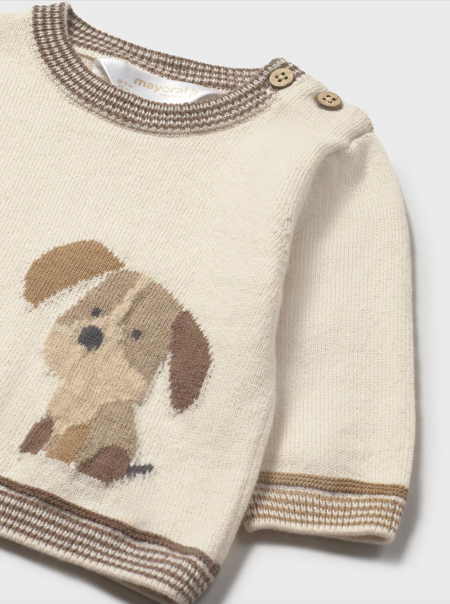 Baby Boy Soft Knit Sweater - Ceramic