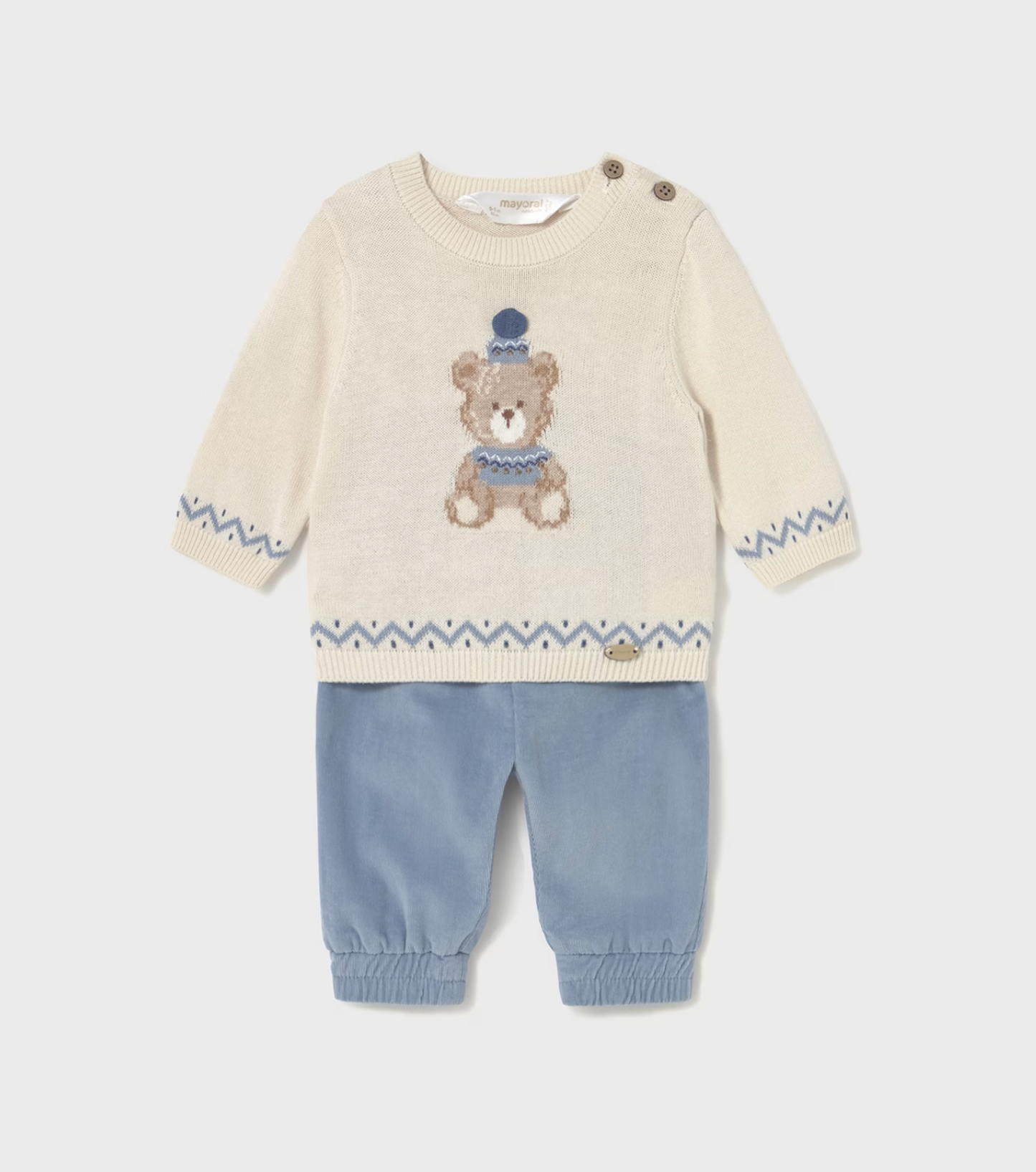 Baby Boy Pants and Sweater Set - Blue Bell