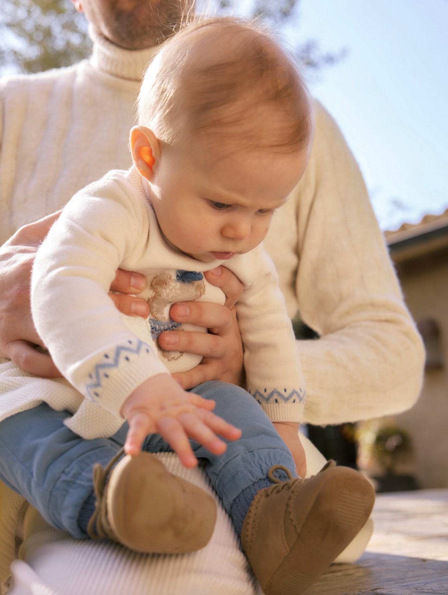 Baby Boy Pants and Sweater Set - Blue Bell